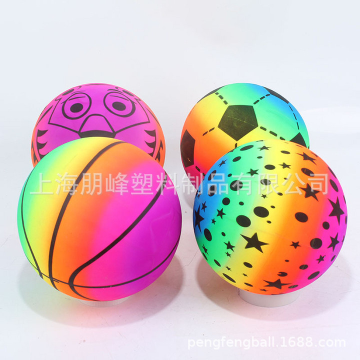 Plastic PVC inflatable beach ball logo printing swimming pool toy ball outdoor game ball elastic