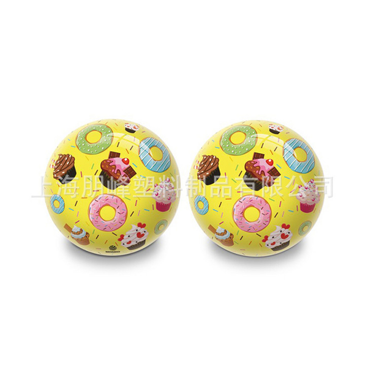 Environmental protection PVC toy ball 9-inch cartoon printed children's outdoor toy elastic ball filled balloon