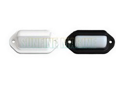 LED Companion Way Light, 2.6x1.3, Black Plastic/Amber LED