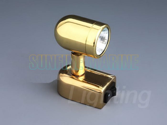 Xenon Sailor's Reading Light, TiN Plated, Golden color