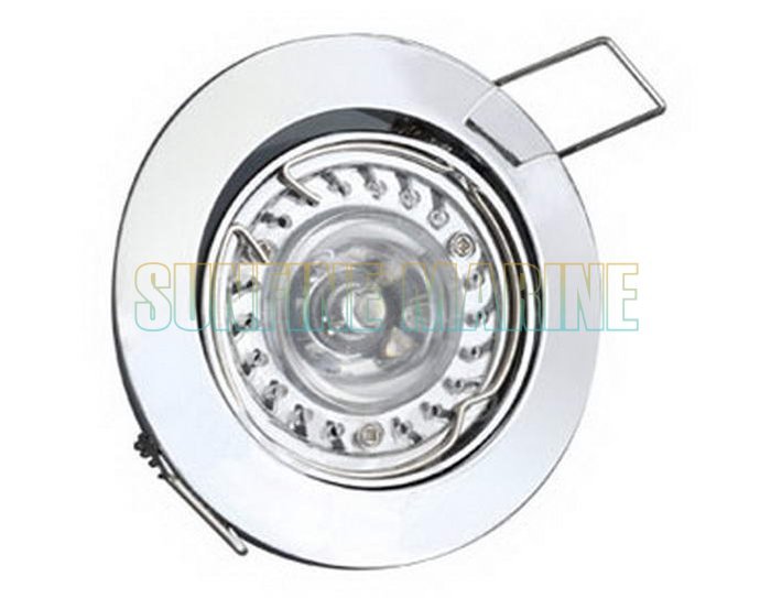 3.2 Spot Light, Pearl Silver, 1 W LED MR16 White