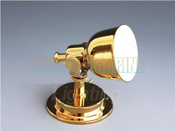 Xenon Swivel Berth Light, TiN Plated, Golden color
