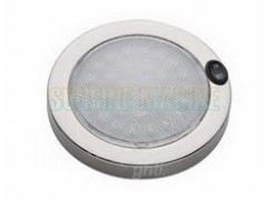 5-1/2 LED Dome Light Saturn Stainless Steel, 30 White LEDs
