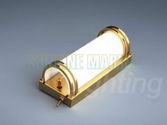 Xenon Half Round Vanity Light, TiN Plated, Golden color