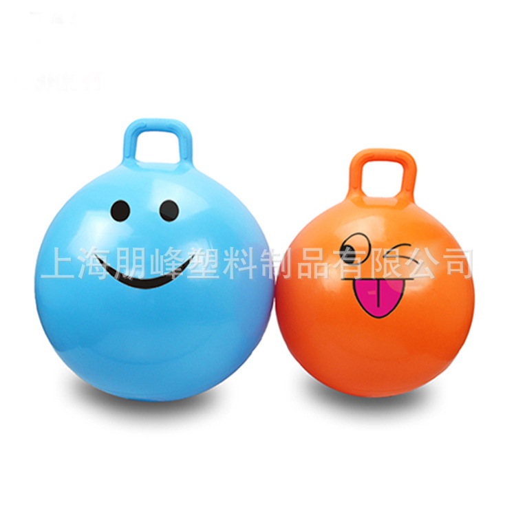 Factory direct sales of children's balloon filled space jumping ball Hippie jumping mount toys with handles