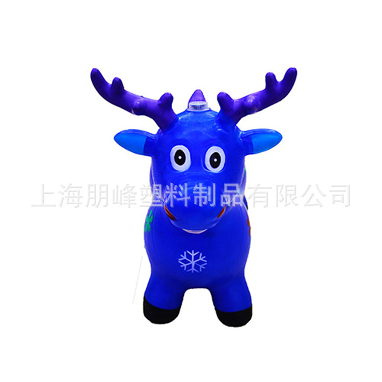 Music jumping animal space jumping inflatable PVC ball outdoor children's toy jumping deer jumping