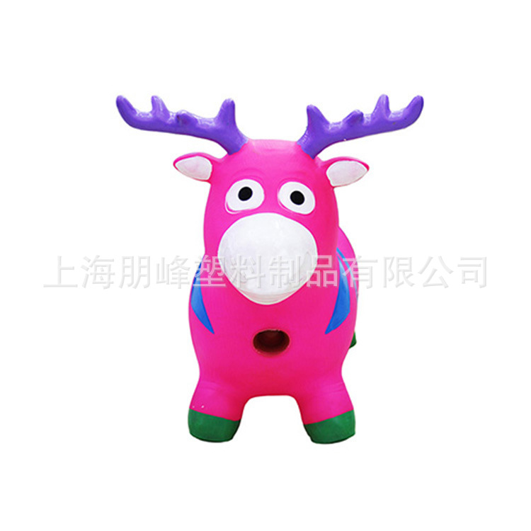 Music jumping animal space jumping inflatable PVC ball outdoor children's toy jumping deer jumping