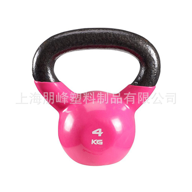 Fitness gym kettle bell 10kg PVC kettle bell core training equipment durable, safe and environmental protection
