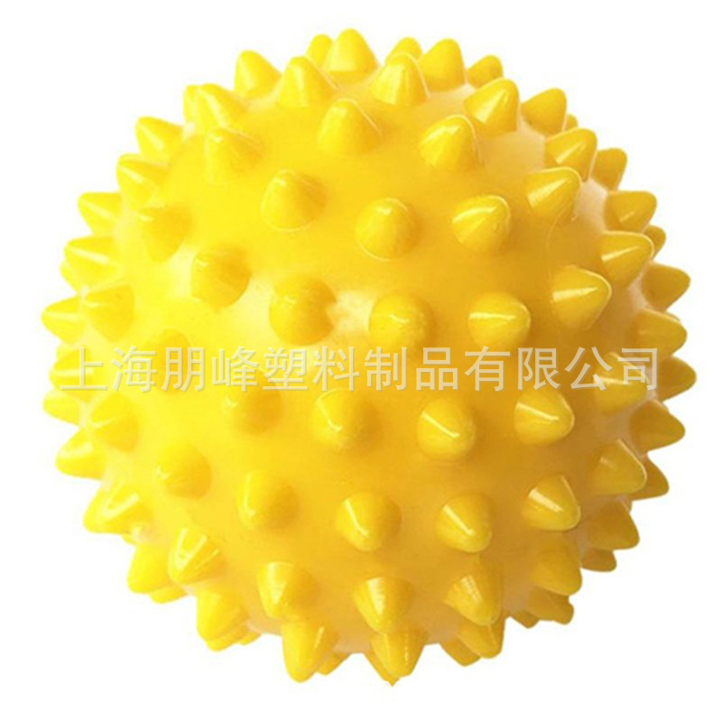 Color massage ball 9.5cm household fitness PVC sharp point massage ball relaxation ball belt stab ball