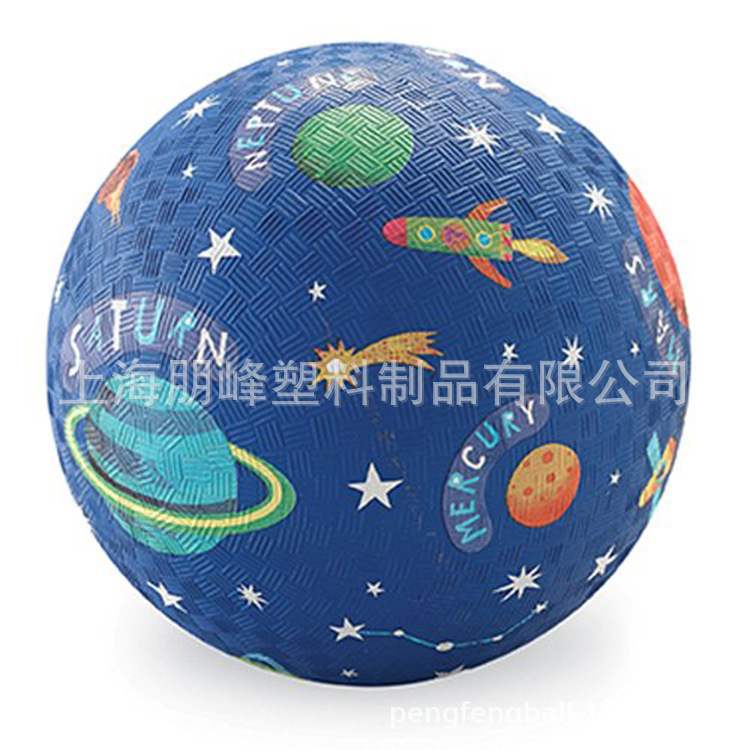 Printed PVC toy ball inflatable beach ball bouncing 18cm to 30cm elastic ball game ball