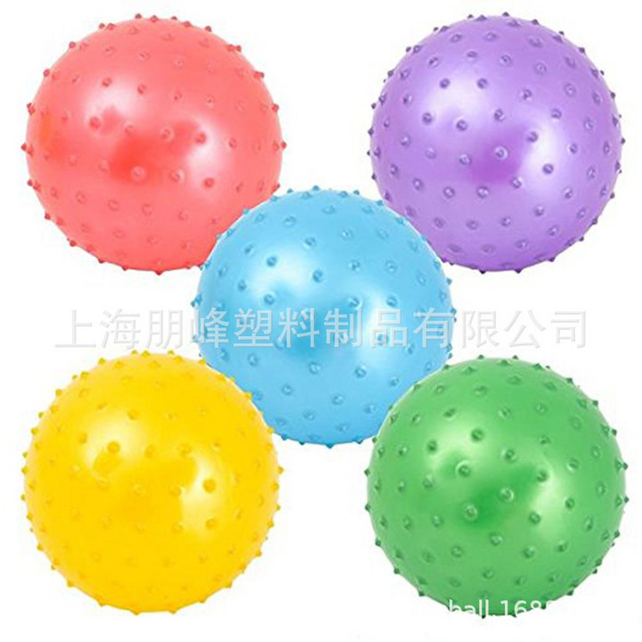 Inflatable soft tip massage ball hand and foot fitness ball relax transparent slimming ball acupoint massage hedgehog ball