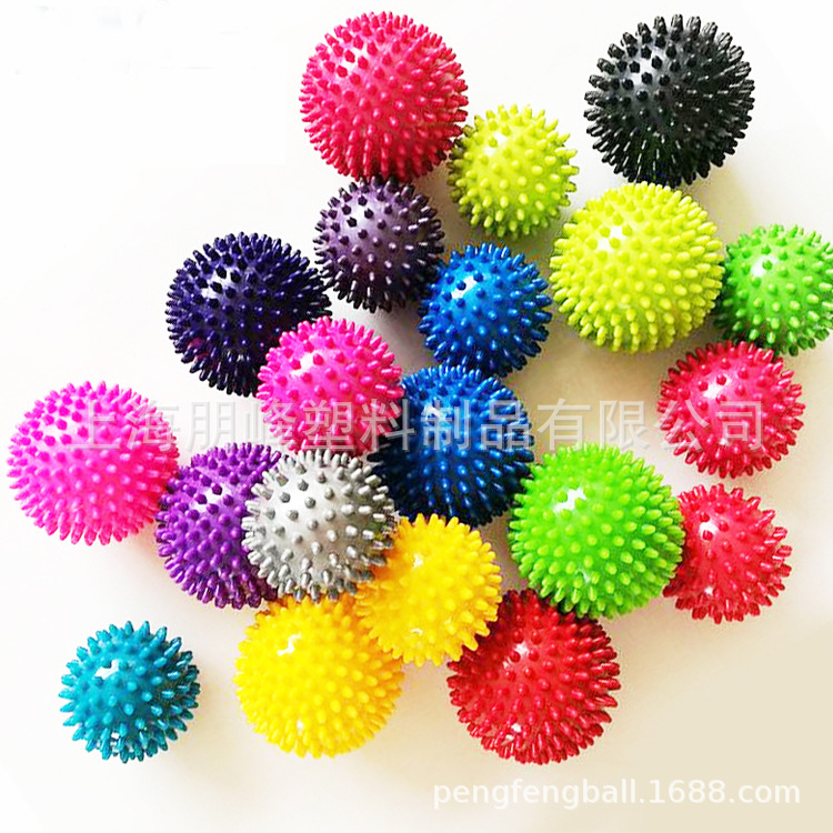 Purple PVC raw material spike sports ball massage ball contact hand and foot sports pain relief ball