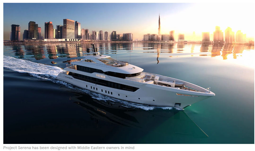 Heesen unveils 55m Project Serena at the Dubai Boat Show