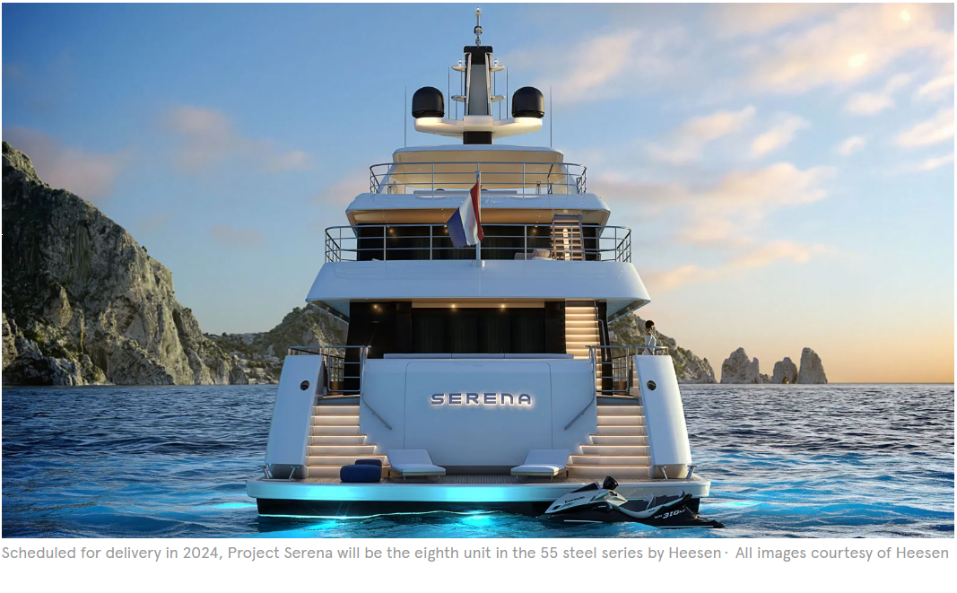 Heesen unveils 55m Project Serena at the Dubai Boat Show