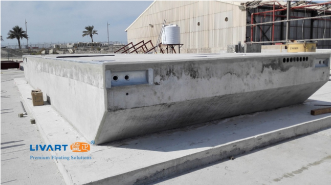 Concrete pontoon