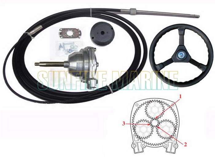 2300S Planet GearType Rotating Mechanical Steering For below 250HP