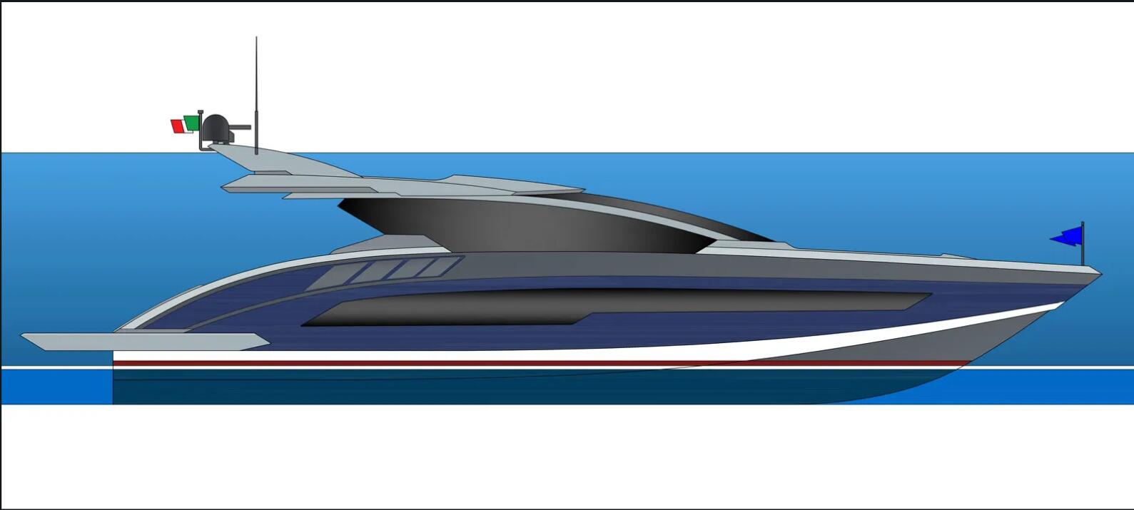 Codecasa reveals 26.8m Falco 24 sports yacht