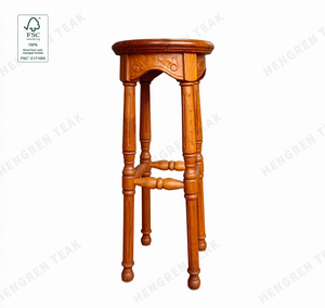 Teak barstool