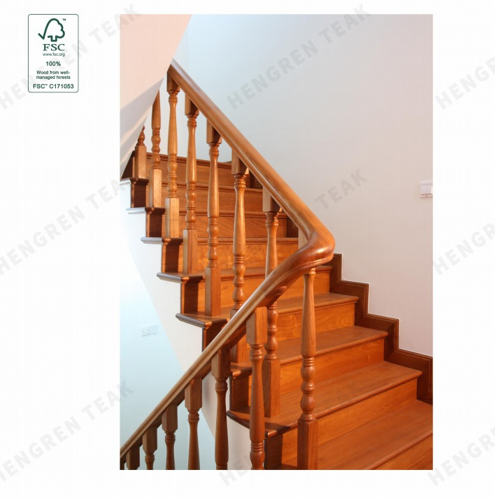 Teak stairs