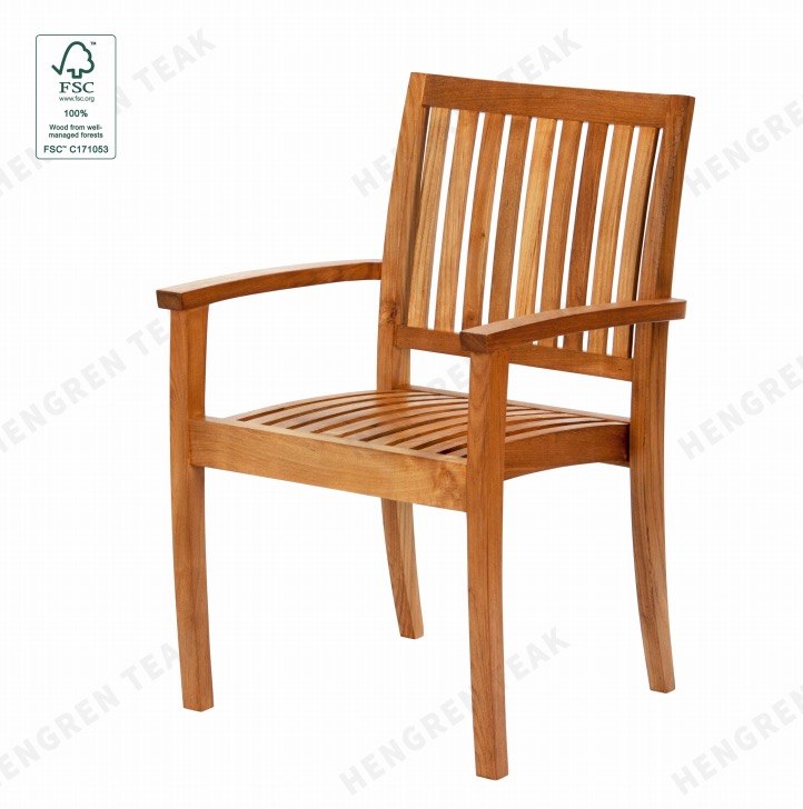 Teak armchair