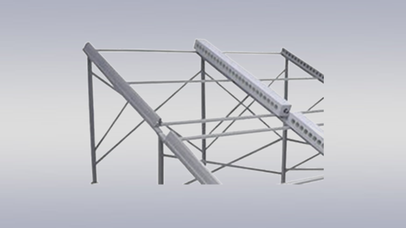 Concrete roof photovoltaic support