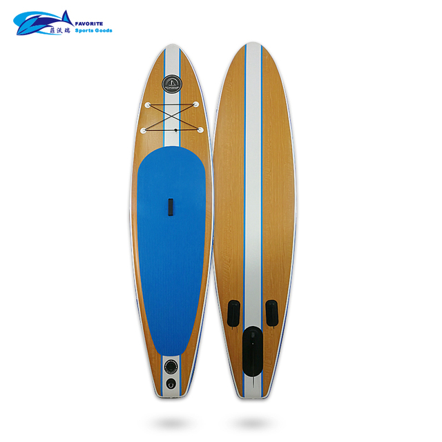 Favorite Wood grain Beginner all-around paddle board Sup/Recreational inflatable Surfboard/paddleboard