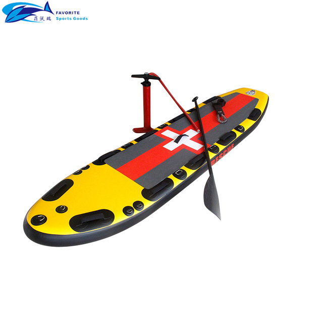 Inflatable rescue board