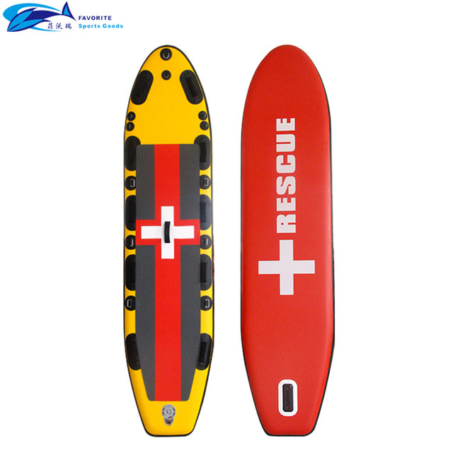 Inflatable rescue board