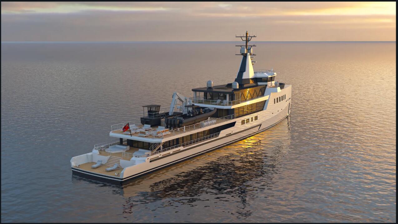 Damen Yachting lays keel on 75m hybrid expedition yacht