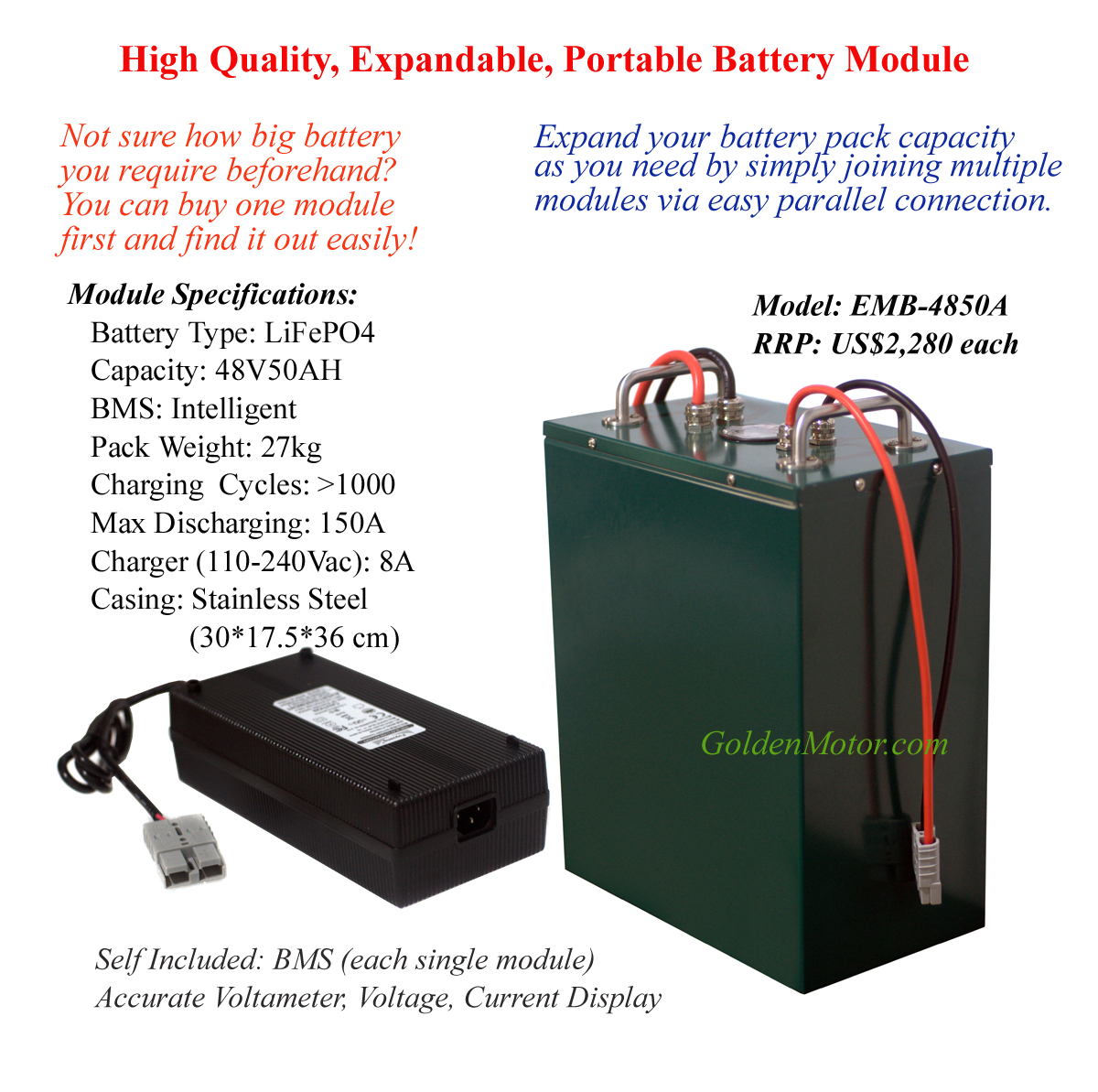 48v 50ah LiFePO4 Battery