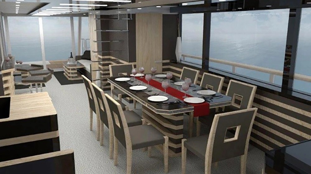 This Innovative New 77-Foot Yacht Has an Expandable Solar ‘Park’ That Powers Engines