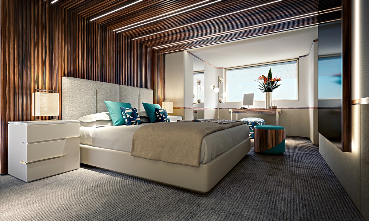 New RSY 40m Explorer Interior Details Revealed by Rosetti Superyachts and Luxury Living Group