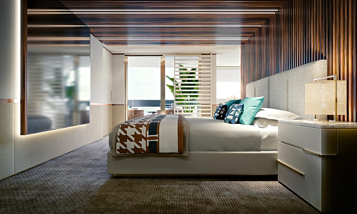 New RSY 40m Explorer Interior Details Revealed by Rosetti Superyachts and Luxury Living Group