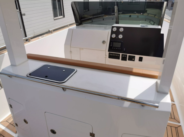 GALAXY 28ft center console fiberglass leisure fishing boat with CE certification