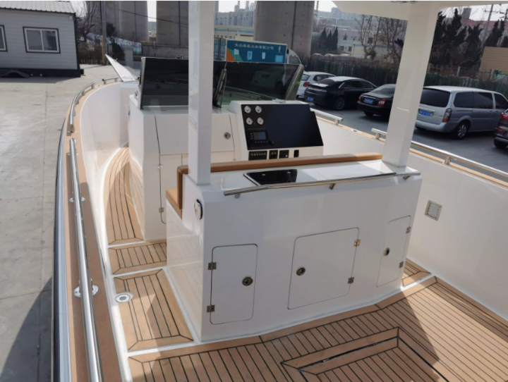 GALAXY 28ft center console fiberglass leisure fishing boat with CE certification