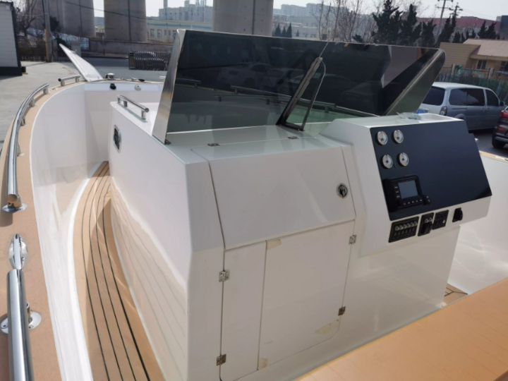 GALAXY 28ft center console fiberglass leisure fishing boat with CE certification