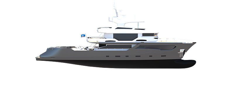 Concept of Kando130XL Explorer by AvA Yachts