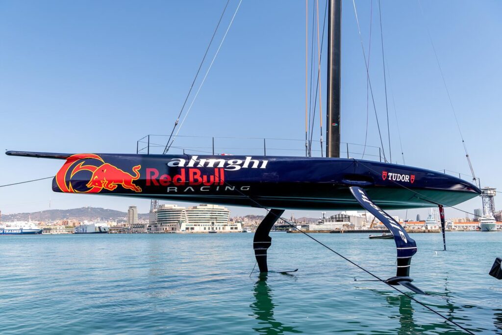 America’s Cup: Alinghi Red Bull Racing capsizes after first sail in Barcelona