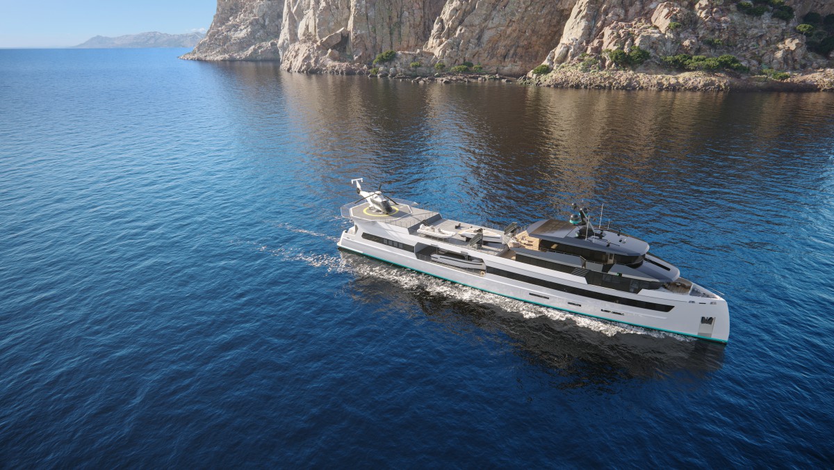 ShadowCAT unveil first single-hulled support yacht concept