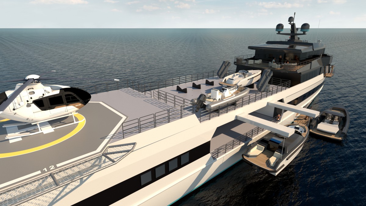 ShadowCAT unveil first single-hulled support yacht concept