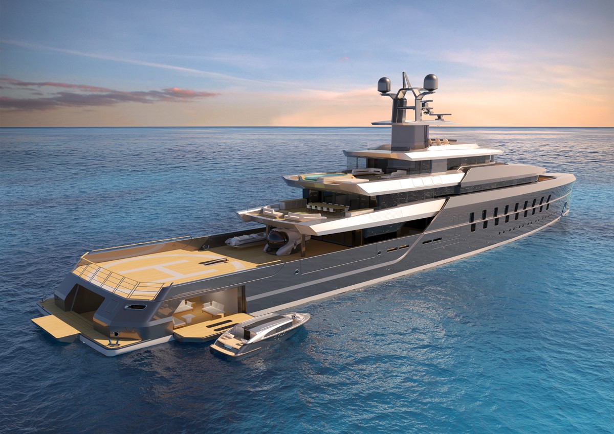 80m Explorer Concept Revealed by Vitruvius Yachts