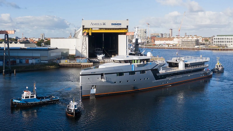 Damen Yachting launches 75m custom support vessel