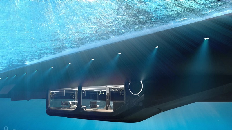 This New Space-Age Superyacht Concept Comes With a Bonkers Underwater Lounge