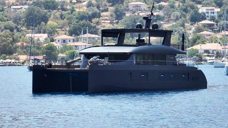 This Matte-Black, Solar-Powered Catamaran Is Designed to Soak Up Sunlight—and Convert It to Energy
