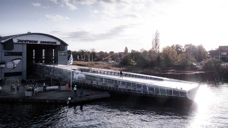 Hull of 54m Argo 54 launched in the Netherlands