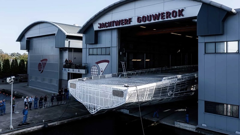 Hull of 54m Argo 54 launched in the Netherlands