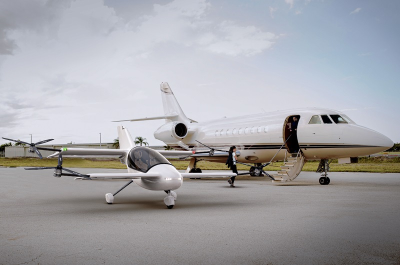 British company aims to attract superyacht owners with flying car concept