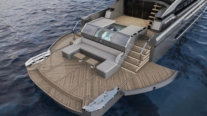 This New Superyacht Has a Beautiful Aft Deck That Can Expand to Nearly 1,100 Square Feet