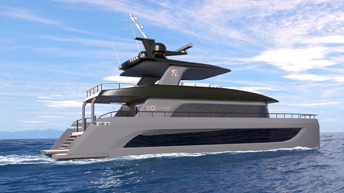 This New 60-Foot Catamaran Comes With a ‘Hi-Lo’ Platform for Launching Tenders