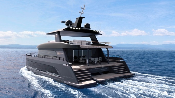 This New 60-Foot Catamaran Comes With a ‘Hi-Lo’ Platform for Launching Tenders